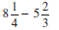 Subtract the following fractions and reduce to lowest terms.