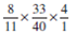 Multiply the following fractions and reduce to lowest terms. Use cancellation whenever possible.