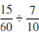 Divide the following fractions and reduce to lowest terms.