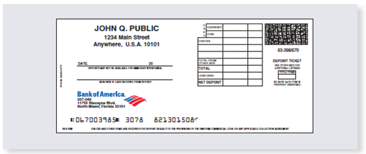 You have just received a check. Your account number is #099-506-8. Write the following endorsements in the space provided below and identify what type they are. You are the training director for tellers at a large local bank. As part of a new training program that you are developing, you have decided to give teller trainees a sample deposit slip, check, and check register with common errors on them. The trainees must find and correct the errors. Your task is to create the three documents. a. On a separate sheet of paper, list some typical errors that bank customers might make on a deposit slip, a check, and a check register. b. Use the following blank deposit slip, check, and check register to create filled-out versions, each with one error you named for that document in part a. You make up all the details: names, dates, numbers, etc. c. After completing part b , exchange documents with another student in the class and try to find and correct the errors. (If this is a homework assignment, bring a copy of each document you created to class for the exchange. If this is an in-class assignment, temporarily trade documents with the other student after completing part b.)