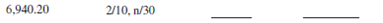 Calculate the cash discount and the net amount due for each of the following transactions.