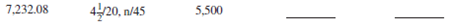 For the following transactions, calculate the credit given for the partial payment and the net amount due on the invoice.