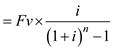 To calculate sinking fund, use the formula sinking fund payment   Where,   Amount needed in the future.   interest rate per period (nominal rate   periods per year)   number of periods (years   periods per year) Here,   Therefore, Sinking fund payment     [Putting the values]   [Add within parentheses]   [Using calculator]   [Subtract the denominator]   [Divide using calculator]   [Multiply using calculator] Hence the required payment is   .