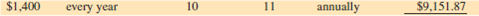 Use Table 12-2 to calculate the present value of the following annuities due.