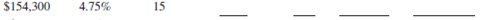 Using Table 14-1 as needed, calculate the required information for the following mortgages.