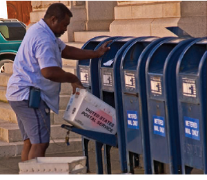 Case Study: The Mail Monopoly Can the U.S. Postal Service be considered a monopoly in first-class mail? Why or why not? What has happened to the price elasticity of demand for first class mail in recent years? Reference Case Study: Public Policy The Mail Monopoly The U.S. Post Office was granted a monopoly in 1775 and has operated under federal protection ever since. In 1971, Congress converted the Post Office Department into a semi-independent agency called the U.S. Postal Service, or USPS, which had total revenue of about $70 billion in 2009. Because of the national recession, revenue in 2009 was down 9 percent from 2008 and about the same as in 2006. More than 650,000 employees at 37,000 post offices deliver an average of 177 billion pieces of mail a year to 144 million home and business addresses. This amounts to about 40 percent of the world's total mail delivery. USPS pays no taxes and is exempt from local zoning laws. It has a legal monopoly in delivering regular, first-class letters and has the exclusive right to use the space inside your mailbox. Other delivery services such as FedEx or UPS cannot deliver to mail boxes or post office boxes. The USPS monopoly has suffered in recent years because of rising costs and growing competition from new technologies. The price of a first-class stamp climbed from 6 cents in 1970 to 44 cents by 2010-a growth rate twice that of inflation. Long distance phone service, one possible substitute for first-class mail, is much cheaper today than in 1970. New technologies such as email, ecards, online bill-payment, text messaging, and social-networking sites also displace USPS delivery services (email messages now greatly outnumber first-class letters). Because its monopoly applies only to regular first-class mail, USPS has lost chunks of other business to private firms offering lower rates and better service. The United Parcel Service (UPS), for example, is more mechanized and more containerized than the USPS and thus has lower costs and less breakage. The USPS has tried to emulate UPS but with only limited success. After Hurricane Katrina, it took seven months to reopen the USPS processing and distribution center in New Orleans. Rivals UPS, FedEx, and DHL all restored service within three weeks. When the Postal Service raised third-class (junk mail) rates, businesses substituted other forms of advertising, including cable TV, telemarketing, and the Internet. UPS and other rivals now account for most ground-shipped packages. Even USPS's first-class monopoly is being threatened, because FedEx and others have captured 90 percent of the overnight mail business. Thus, USPS is losing business because of competition from overnight mail and from new technologies. USPS has been fighting back, trying to leverage its monopoly power while increasing efficiency. On the electronic front, USPS tried to offer online postage purchases, online bill-paying service, and online document transmission service. But these new products were scrapped as failures. Changing technology and competition have been eroding USPS's government granted monopoly. USPS lost about $4 billion in 2009 and said that without drastic changes, losses would total $238 billion over the next decade. Even a legal monopoly can lose money. Proposed changes include postage increases and dropping Saturday delivery.
