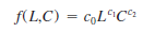 The Cobb-Douglas production function is a classic model from economics used to model output as a function of capital and labor. It has the form   where c 0 , c 1, and c 2 are constants. The variable L represents the units of input of labor, and the variable C represents the units of input of capital. a. In this example, assume c 0 5 5, c 1 5 0.25, and c 2 5 0.75. Assume each unit of labor costs $25 and each unit of capital costs $75. With $75,000 available in the budget, develop an optimization model to determine how the budgeted amount should be allocated between capital and labor in order to maximize output. b. Find the optimal solution to the model you formulated in part a. ( Hint: When using Excel Solver, use the Multistart option with bounds 0 # L # 3000 and 0 # C # 1000.)<div style=padding-top: 35px> 