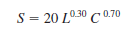 Let S represent the amount of steel produced (in tons). Steel production is related to the amount of labor used ( L ) and the amount of capital used ( C ) by the following function:   In this formula L represents the units of labor input and C the units of capital input. Each unit of labor costs $50, and each unit of capital costs $100. a. Formulate an optimization problem that will determine how much labor and capital are needed to produce 50,000 tons of steel at minimum cost. b. Solve the optimization problem you formulated in part a. ( Hint: When using Excel Solver, start with an initial L. 0 and C 0.)<div style=padding-top: 35px> 