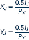 Return to Problem and now assume that Smith and Jones conduct their exchanges in paper money. The total supply of such money is $60 and each individual wishes to hold a stock of money equal to % of the value of transactions made per period. a. What will the money wage rate be in this model? What will the nominal prices of X and Y be? b. Suppose the money supply increases to $90, how will your answers to part a change? Does this economy exhibit the classical dichotomy between its real and monetary sectors? Suppose two individuals (Smith and Jones) each have 10 hours of labor to devote to producing either ice cream (X) or chicken soup (Y). Smith's demand for X and Y is given by whereas Jones's demands are given by where IS and 1/ represent Smith's and Jones's incomes, respectively (which come only from working). The individuals do not care whether they produce X or Y and the production function for each good is given by X = 2L Y = 3L where L is the total labor devoted to production ofeach good. Using this information, answer the following: a. What must the price ratio, Px/Py be? b. Given this price ratio, how much X and Y will Smith and Jones demand? (Hint: Set the wage equal to 1 here so that each person's income is 10.)c. How should labor be allocated between X and Y to satisfy the demand calculated in part b?