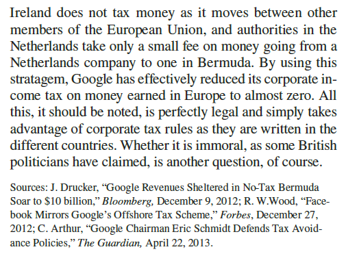 Google and Its Tax Strategy What about the Dutch Sandwich move Is this too much tactical game playing for a large company such as Google Explain.