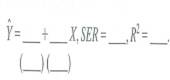 Suppose that n = 100 i.i.d. observations for ( Y i , X i ) yield the following regression results: Another researcher is interested in the same regression, but he makes an error when he enters the data into his regression program: He enters each observation twice, so he has 200 observations (with observation 1 entered twice, observation 2 entered twice, and so forth). a. Using these 200 observations, what results will be produced by his regression program b. Which (if any) of the internal validity conditions are violated