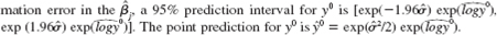 If we start with (6.38) under the CLM assumptions, assume large n, and ignore the esti- (i) For what values of _ ˆ will the point prediction be in the 95% prediction interval Does this condition seem likely to hold in most applications (ii) Verify that the condition from part (i) is satisfied in the CEO salary example.