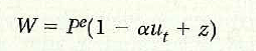 Supply shocks and wage flexibility Suppose that the Phillips curve is given by Recall that this Phillips curve was derived in this chapter under the assumption that the wage bargaining equation took the form We can think of a as a measure of wage flexibility-the higher is a, the greater is the response of the wage to a change in the unemployment rate, a u t. a. Suppose = 0.03 and z = 0.03. What is the natural rate of unemployment If = 1 if = 2 What is the relation between and the natural rate of unemployment Interpret your answer. In Chapter 7, the text suggested that a reduction in the bargaining power of workers may have something to do with the economy's relatively mild response to the increases in oil prices in the past few years as compared to the economy's response to increases in oil prices in the 1970s. One manifestation of a reduction in worker bargaining power could be an overall increase in wage flexibility, i.e., an increase in a. b. Suppose that as a result of an oil price increase, p increases to 0.06. What is the new natural rate of unemployment if = 1 if = 2 Would an increase in wage flexibility tend to weaken the adverse effect of an oil price increase Explore Further