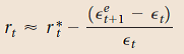 Nominal and real interest parity In equation (18.4), we wrote the nominal interest parity condition as In Appendix 2 to this chapter, we derive a real interest parity condition. We can rewrite the real interest parity condition in a manner analogous to equation (18.4): a. Interpret this equation. Under what circumstances will the domestic real interest rate exceed the foreign real interest rate Assume that the one-year nominal interest rate is 10% in the domestic economy and 6% in the foreign economy. Also assume that inflation over the coming year is expected to be 6% in the domestic economy and 3% in the foreign economy. Suppose that interest parity holds. b. What is the expected nominal depreciation of the domestic currency over the coming year c. What is the expected real depreciation over the coming year d. If you expected a nominal appreciation of the currency over the coming year, should you hold domestic or foreign bonds