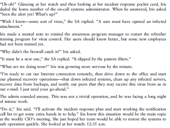 If you were in Iris's position, once the timeline of events has been established, how would you approach your interaction with the second-shift operator
