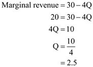 Internal markets: Internal market is the system in which a company can sell the services and goods to the customers inside the organization. Internal market also denotes the system, which supports the free trade between the countries belonging to the E Union. Determine the marginal revenue equation: At the equilibrium level, the marginal cost and marginal revenue will be equal. Given marginal cost are 20. Marginal revenue is the revenue realized from the sale of one additional unit. Hence, the marginal revenue equation will be as follows: Where, P= Price Q=Quantity demanded Calculate the equilibrium quantity: Optimum quantity can be computed by using the marginal revenue equation. It is given that the marginal cost is 20, hence at the optimum level the marginal revenue will be 20. Hence, the optimum quantity will be . Determine the price of the service: The price of the service can be determined by applying the calculated equilibrium quantity in demand function. Hence, price of the service will be . Determine the change in price if there is external market for the service: Most probably, the price external price will be higher than the internal price. It is because; at the internal price, the firm is only attaining the optimum price. This price does not create profits. Hence, the management will decide to earn some profit from the external market.