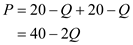 In case of a public good, same quantity of public good is provided to each consumer and they pay a price according to their demand schedule. In the case given, there are two workers and they have a same demand curve . This implies that both the workers face the same price. The corresponding figure for this case is Figure A-1 below Figure A-1 a)To determine the price and quantity of the public good, compute the combined demand of both workers: The socially efficient level of public good occurs at a point where the marginal cost of producing it equals the total demand for it. Hence equilibrate total demand with the marginal cost: Hence the socially efficient output level is 8 units. b)Workers as individual can pay $12 for 8 units of public good but the marginal cost of providing 8 units is $24. Hence individually they are not able to pay for it. But if each of them is willing to pay $12 jointly, they can together pay $24 and thus will be able to afford the socially efficient level of output. Hence each worker will have to pay $12 per unit to provide socially efficient quantity. c)If there is a third worker that values the public good like the other two contributing workers, then her individual demand for public good would be . In that case the combined or total demand by three workers becomes: As mentioned, the socially efficient level of public good occurs at a point where the marginal cost of producing it equals the total demand for it. Hence equilibrate total demand with the marginal cost: Hence the socially efficient output level is 12 units Notice that when two workers contribute for the provision of public good, the socially efficient level of public good is 8 units while when there are three workers to value the public goods, the socially efficient output becomes 12 units. Hence the amount of public good provided by the two workers is not socially efficient given the three workers demand for public good.Consumer surplus is the area of the portion above the price line and below the demand curve. Individually, each of the two workers face a price line of $12 for 8 units of public good. Hence the consumer surplus of first two workers is: Note that the third worker pays nothing but enjoys all 8 units of the public good. Hence he faces a price line of x-axis. Thus, her consumer surplus is: Therefore, the first two workers enjoy a consumer surplus of $32 while the consumer that free rides , enjoys a consumer surplus of $128.