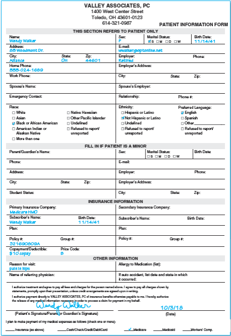 Patient: Wendy Walker
