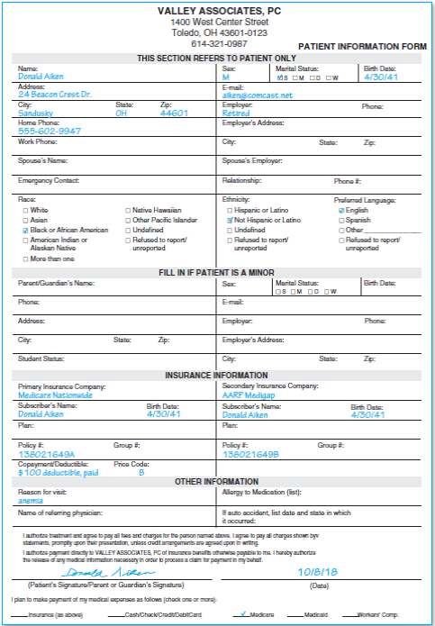 Patient: Donald Aiken