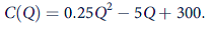 A monopolist faces a market demand curve given by Q = 70- p: a. If the monopolist can produce at constant average and marginal costs of AC = MC = 6, what output level will the monopolist choose to maximize profits? What is the price at this output level? What are the monopolist's profits? b. Assume instead that the monopolist has a cost structure where total costs are described by With the monopolist facing the same market demand and marginal revenue, what price-quantity combination will be chosen now to maximize profits? What will profits be? c. Assume now that a third cost structure explains the monopolist's position, with total costs given by Again, calculate the monopolist's price-quantity combination that maximizes profits. What will profit be? Hint: Set MC = MR as usual and use the quadratic formula to solve the second-order equation for Q. d. Graph the market demand curve, the MR curve, and the three marginal cost curves from parts (a), (b), and (c). Notice that the monopolist's profit-making ability is constrained by (1) the market demand curve (along with its associated MR curve) and (2) the cost structure underlying production.