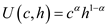 In order to find the optimal consumption bundle an individual either can maximize his utility with given income or can minimize the expenditure to attain a particular level of utility. The utility function for an individual in terms of consumption and leisure is given below: The expenditure need to be minimized given the utility level at . a. Setting the Lagrange equation to minimize the expenditure given utility level at as shown below: The first order conditions of Lagrange equation can be computed as shown below: Set first order conditions equal to zero and solve it to get the value of optimal consumption bundle as shown below: Solving the first order differentials the value of c and h can be computed as shown below: The expenditure function can be shown as given below: b. The compensated demand function is the demand function for any commodity keeping the utility level at a particular constant level. The compensated demand function for leisure can be computed by using envelope theorem as shown below: The compensated demand function for consumption can't be computed as price of consumption here is treated as numeriare. c. The compensated labor supply function can be calculated as shown below: The derivative of compensated labor supply function with respect to w is shown below: As and w is positive integer the value of compensated supply function will rise with rise in w that is the curve will be positively sloped. d. The compensated labor supply curve is given below: The uncompensated labor supply is given below: The uncompensated demand curve is function of only that is the share of utility of leisure. Whereas the compensated demand curve is the function of constant utility and wage rate too. The Slutsky equation breaks the change in demand for one good in response to a change in the price of other good. The slustky equation is given below: In this case the income and substitution effect of real wages on uncompensated labor supply curve is offset by each other. Income effect of wage rise is zero. Substitution effect is also zero. So, rise in wages will not affect the uncompensated supply of labor.