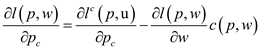 In order to find the optimal consumption bundle an individual either can maximize his utility with given income or can minimize the expenditure to attain a particular level of utility. The utility function for an individual in terms of consumption and leisure is given below: The expenditure need to be minimized given the utility level at . a. Setting the Lagrange equation to minimize the expenditure given utility level at as shown below: The first order conditions of Lagrange equation can be computed as shown below: Set first order conditions equal to zero and solve it to get the value of optimal consumption bundle as shown below: Solving the first order differentials the value of c and h can be computed as shown below: The expenditure function can be shown as given below: b. The compensated demand function is the demand function for any commodity keeping the utility level at a particular constant level. The compensated demand function for leisure can be computed by using envelope theorem as shown below: The compensated demand function for consumption can't be computed as price of consumption here is treated as numeriare. c. The compensated labor supply function can be calculated as shown below: The derivative of compensated labor supply function with respect to w is shown below: As and w is positive integer the value of compensated supply function will rise with rise in w that is the curve will be positively sloped. d. The compensated labor supply curve is given below: The uncompensated labor supply is given below: The uncompensated demand curve is function of only that is the share of utility of leisure. Whereas the compensated demand curve is the function of constant utility and wage rate too. The Slutsky equation breaks the change in demand for one good in response to a change in the price of other good. The slustky equation is given below: In this case the income and substitution effect of real wages on uncompensated labor supply curve is offset by each other. Income effect of wage rise is zero. Substitution effect is also zero. So, rise in wages will not affect the uncompensated supply of labor.