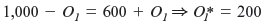 (Suppose that in Worked-Out Problem 8.4 (page 261), the cost function at plant 2 was C 2 ( Q 2 ) = 650 Q 2 + 2( Q 2 ) 2 , and marginal cost at that plant was MC 2 = 650 + 4 Q 2. What would be the best assignment of output between the two plants Worked-Out Problem 8.4 The Problem Suppose Noah and Naomi have just acquired a second garden bench production plant. Production costs are C 1 ( Q 1 ) = 3( Q 1 ) 2 at plant 1 and C 2 (Q 2 ) = 2( Q 2 ) 2 at plant 2, where Q 1 and Q 2 are the number of benches produced at each plant per week. The corresponding marginal costs at the two plants are MC 1 = 6 Q 1 and MC 2 = 4 Q 2. If Noah and Naomi plan to produce 100 benches per week and want to do it as economically as possible, how many benches should they produce at each plant The Solution The basic principle behind the solution to this problem is similar to that in Worked-Out Problem 7.1 (page 216). With a least-cost plan that assigns a positive amount of output to each plant, marginal cost must be the same at both plants. If that were not true, the total cost could be lowered by reassigning a little bit of output from the plant with the higher marginal cost to the plant with the lower marginal cost. Noah and Naomi need to divide production between the two plants so that their marginal costs are equal. Doing so means choosing Q 1 and Q 2 so that MC 1 = MC 2. Since total output equals 100, we know that Q 2 = 100 Q 1 , so we can express the marginal cost in plant 2 as a function of the amount of output produced in plant 1: MC 2 = 4(100 - Q 1 ). We can then find the output assignment that equates marginal costs in the two plants by solving the formula 6 Q 1 = 4(100 - Q 1 )The solution is Q 1 = 40. Noah and Naomi should produce 40 garden benches a week in plant 1 and 60 garden benches a week in plant 2. Their total production costs will then be C = 3(40) 2 + 2(60) 2 = $12,000 Worked-Out Problem 7.1 The Problem John, April, and Tristan own JATjuice, a firm that produces freshly squeezed orange juice. Oranges are their only variable input. They have two production facilities. Suppose the marginal product of oranges in plant 1 is , where O 1 is the number of crates of oranges allocated to plant 1. The marginal product of oranges in plant 2 is , where O 2 is the number of crates of oranges assigned to plant 2. Suppose that John, April, and Tristan have a total of 600 crates of oranges. What is the best assignment of oranges to the two plants The Solution Start by writing the marginal product in plant 2asa function of the number of crates of oranges assigned to plant 1, O 1 : Now find the level of O 1 that equates the marginal product of oranges in the two plants. We can do so with algebra by setting and solving: John, April, and Tristan should assign 200 crates to plant 1 and the rest (400) to plant 2.