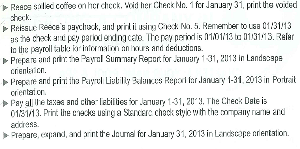 You will be working with a company called Your Name Pool Spa. Transactions for employees, payroll, and payroll liabilities will be completed.