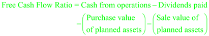 We are asked to choose the appropriate solution from the given options to complete the given statement. Ratio analysis : The correct answer is option D. serves as an initial evaluation of the adequacy of an investment's expected cash flow. Cash Flow Ratios are used to assess the cash position of the business. Following are the main cash flow-based financial ratios and the calculations: Formula: (Source: http://financelearners.blogspot.com/2011/06/cash-flow-ratios-analysis-formula.html)
