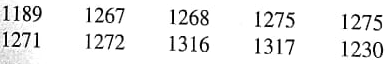 Provide the following information (a) What is the level of significance State the null and alternate hypotheses. (b) Check Requirements What sampling distribution will you use Explain the rationale for your choice of sampling distribution. Compute the value of the sample test statistic. (c) Find (or estimate) the P -value. Sketch the sampling distribution and show the area corresponding to the P -value. (d) Based on you answers in part (a) to (c), will you reject or fail to reject the null hypothesis Are the data statistically significant at level (e) Interpret your conclusion in the context of the application. Note: For degree of freedom d.f. not given in the Student's t table, use the closest d.f. that is smaller. In some situations, this choice of d.f. may increase the P -value by a small amount and therefore produce a slightly more conservative answer. Archaeology: Tree Rings Tree-ring dating from archaeological excavation sites is used in conjunction with other chronologic evidence to estimate occupation dates of prehistoric Indian ruins in the southwestern united State. It is thought that Burnt Mesa Pueblo was occupied around 1300 A.D. (based on evidence from potsherds and stone tools). The following data give tree-ring dates ( A.D. ) from adjacent archaeological sites ( Bandelier Archaeological Excavation Project: Summer 1990 Excavations at Burnt Mesa Pueblo , edited by T. Kohler, Washington State University Department of Anthropology, 1992): i Use a calculator with mean and standard deviation keys to verify that = 1268 and s 37.29 years. ii Assuming the tree-ring dates in this excavation area follow a distribution that is approximately normal, does this information indicate that the population mean of tree-ring dates in the area is different from (either higher or lower than) that in 1300 A.D. Use a 1% level of significance.