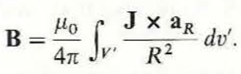 Starting from the expression for vector magnetic potential A in Eq. (6-23), prove that     Furthermore, prove that B in Eq. satisfies the fundamental postulates of magnetostatics in free space, Eqs. (6- 6) and (6-7).