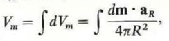 The scalar magnetic potential, V m , due to a current loop can be obtained by first dividing the loop area into many small loops and then summing up the contribution of these small loops (magnetic dipoles); that is     where dm = a n I ds  Prove that     where is the solid angle subtended by the loop surface at the field point P (see Figure). Figure: Subdivided current loop for determination of scalar magnetic potential   