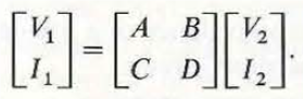 Consider a section of a uniform transmission line of length     , characteristic impedance Z 0 , and propagation constant between terminal pairs 1- 1' and 2- 2' shown in Fig. 9- 44(a). Let ( V 1 , I 1 ) and ( V2 , I2) be-the phasor voltages and phasor currents at terminals 1-1' and 2- 2', respectively. (a) Use Eqs. a and b to write the equations relating Let ( V 1 , I 1 ) and ( V2 , I2) in the form Equation (a):      Determine A, B, C, and D, and note the following relations: Equaion(b):  A= D  Figure:  Figure (a): A line section of length     .     Figure (b) : An equivalent two-port symmetrical T-network.     And Equation (C):  AD - BC =1.  b) Because of Eqs. a, b, and c, the line section in Fig (a) can be replaced by an equivalent two-port symmetrical T-network shown m Fig(b). Prove that     and   