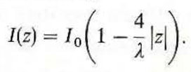 Assume the spatial distribution of the current on a very thin center-fed half-wave dipole lying along the z -axis to be I 0 cos z, where = /c - 2 / . Find the charge distribution on the dipole, (b) Repeat part (a), assuming the current distribution along the dipole to be a triangular function described by