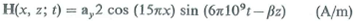 Given that in air, find E ( x, z; t ) and .