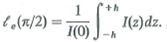 In dealing with thin linear antennas, it is sometimes convenient to define an effective length, e , of the antenna, which is the current moment normalized with respect to the current at the feed point. For a center-fed dipole of half-length h , the maximum effective length (at = /2) is (10-85) Determine the effective length of a) a Hertzian dipole of length d , b) a half-wave dipole with sinusoidal current distribution I 0 cos z , and c) a half-wave dipole with triangular current distribution I 0 (1 4| z |/ ).