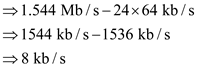 (a) At each multiplexing level some overhead bits are added for synchronization purpose. The lowest TDM level of the digital service scheme, 24 channels of each are multiplexed into a channels. At digital system the overhead is, Thus, overhead that is added at channel is .(b)The number of channels can be accommodated into digital system are, Select maximum possible integer value such that term should not greater than . Thus, Four channels can accommodate into digital system .At digital system the overhead is, Thus, overhead that is added at channel is .(c)The number of channels can be accommodated into digital system are, Select maximum possible integer value such that term should not greater than . Thus, seven channels can accommodate into digital system .At digital system the overhead is, Thus, overhead that is added at channel is .(d)The number of channels can be accommodated into digital system are, Select maximum possible integer value must be multiples of 24 and term should not greater than . Thus, 672 channels can accommodate into digital system .At digital system the overhead with respect to is, Thus, overhead that is added at channel is .