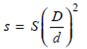 When a preform is drawn into a fiber, the principle of conservation of mass must be satisfied under steady-state drawing conditions. Show that for a solid rod preform this is represented by the expression where D and d are the preform and fiber diameters, and S and s are the preform feed and fiber-draw speeds, respectively. A typical drawing speed is 1.2 m/s for a 125- m outer- diameter fiber. What is the preform feed rate in cm/min for a 9-mm-diameter preform