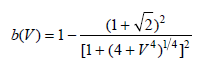 Verify the plots for b, d ( Vb ) /dV, and V d 2 ( Vb)/ dV 2 shown in Fig. 3.15. Use the expression for b given by Eq. (3.38). Fig. 3.15 The waveguide parameter b and its derivatives   plotted as a function of the V number for the HE 11 mode    