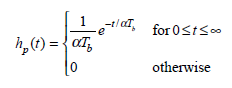 The equalizer in an optical receiver normally is a linear frequency-shaping filter used to mitigate the effects of signal distortion and intersymbol interference. To account for the fact that pulses arrive rounded and distorted at the receiver, the binary digital pulse train incident on the photodetector can be described by    Here P ( t ) is the received optical power, T b is the bit period, b n represents the energy in the n th pulse ( b n = b 0 for a 0 pulse and b 1 for 1 pulse), and h p ( t ) is the received pulse shape. Show that the following pulse shapes satisfy the normalization condition    ( a ) Rectangular pulse ( = constant)    ( b ) Gaussian pulse    ( c ) Exponential pulse  