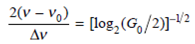 Since the gain constant a depends on the frequency, the amplifier gain is also frequency- dependent. The 3-dB bandwidth (full-width at half-maximum, FWHM) is defined as the frequency for which the power gain G ( v ) is reduced by a factor of 2. Assume the gain parameter g has a gaussian profile where v is the optical bandwidth (the spectral width of the gain profile) and v 0 is the maximum-gain frequency. Starting with Eq. (11.9), show that the ratio of the 3-dB bandwidth 2( v - v 0 ) to the optical bandwidth v is where log 2 X is the base-2 logarithm of X. What does this equation show concerning the relationship between the amplifier gain and the optical bandwidth