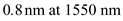 Consider the given equation of standard dry air at and is, Since, the wave length of the light in air is or . Thus, after substitution of the value, we get . (a) To calculate the error in wavelength at 1550 nm as follows: In DWDM systems, the channel spacing is , it depends on total value of signal bandwidth. Consider channel spacing is most commercial WDM system is . So, the error in wavelength at spaced WDM channels in the 1550 nm window is . (b) Consider the given equation variation at and is, Substitute the value in the given expression as, Then calculate as follows: So, the variation from at and is . Thus, the error in wavelength at spaced WDM channels in the 1550 nm window and variation from at and is calculated.