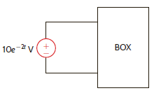The power absorbed by the BOX in Fig. P1.14 is 0.1 e 4 t W. Calculate the energy absorbed by the BOX during this same time interval. Figure P1.14