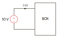 The energy absorbed by the BOX in Fig. P1.17 is given below. Calculate and sketch the current flowing into the BOX. Also calculate the charge which enters the BOX between 0 and 12 seconds. Figure P1.17