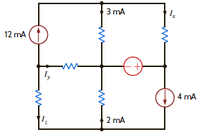 Find I x , I y , and I z in the network in Fig. P2.13. Figure P2.13