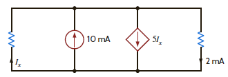 Find I x in the circuit in Fig. P2.14. Figure P2.14