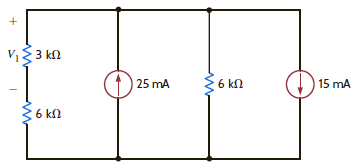 Find V 1 in Fig. E2.20. Figure E2.20
