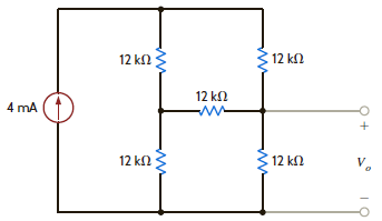 Find V o in the network in Fig. E2.25. Figure E2.25