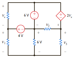 Find V 1 , V 2 , and V 3 in the network in Fig. P2.27. Figure P2.27