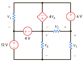 Find V 1 , V 2 , and V 3 in the network in Fig. P2.29. Figure P2.29